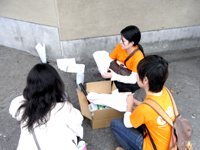 博多灯明ウォッチングのボランティアの方々